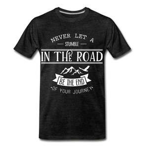 Stumble in the road - charcoal gray