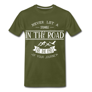 Stumble in the road - olive green