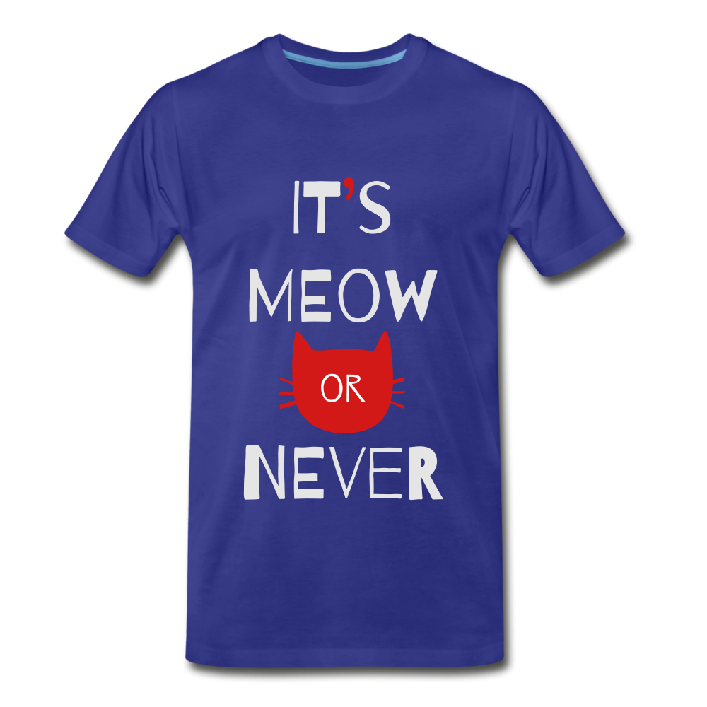 Meow Or Never - royal blue