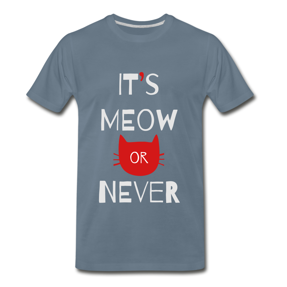 Meow Or Never - steel blue