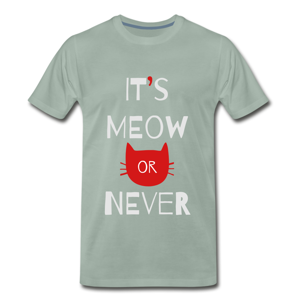 Meow Or Never - steel green