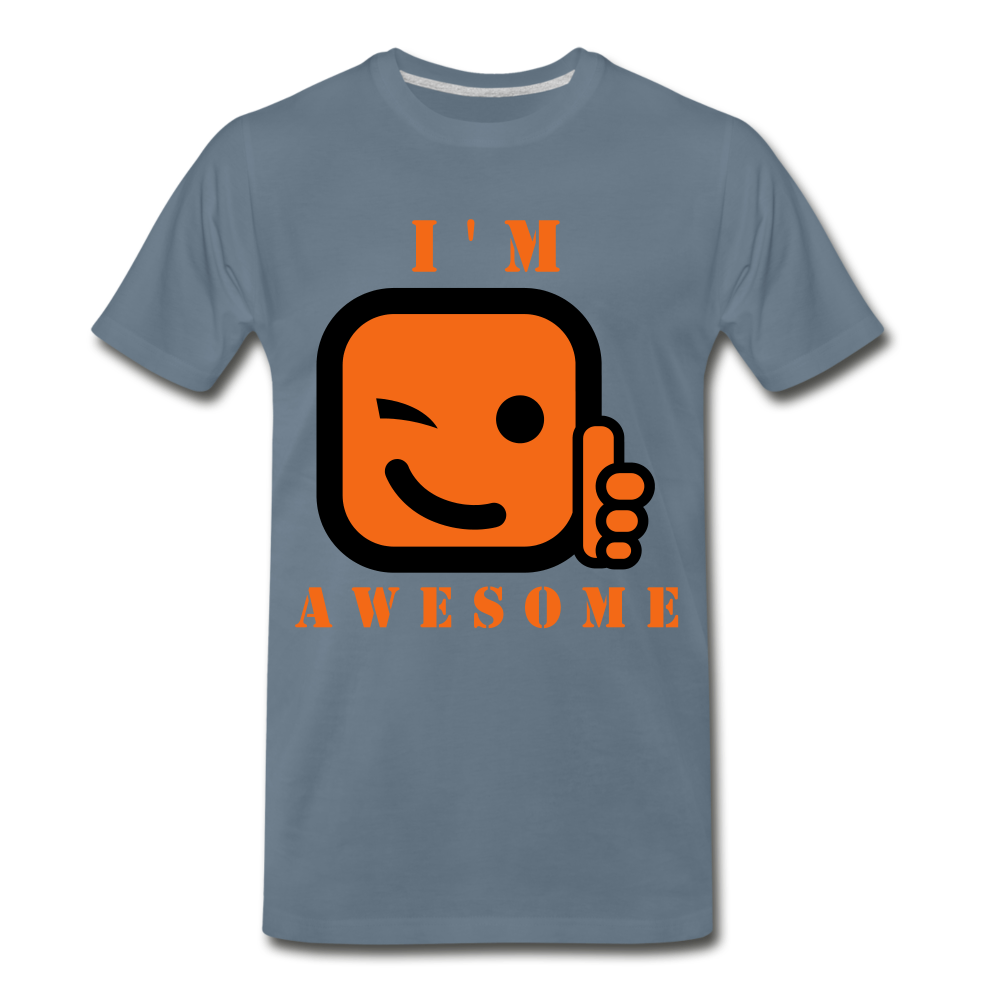 I'm Awesome - steel blue