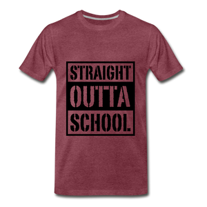 Strsight outta school - heather burgundy