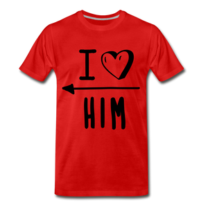 I Love Him - red