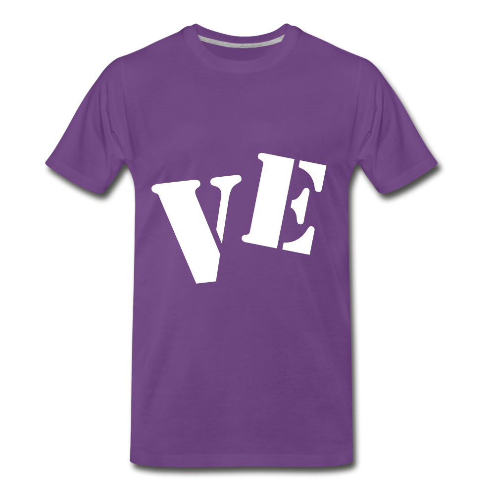 Love 1/2 Tee. - purple