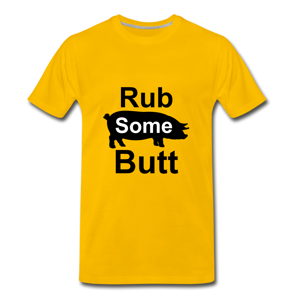 Rub Some Butt - sun yellow