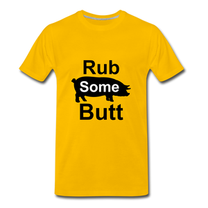 Rub Some Butt - sun yellow