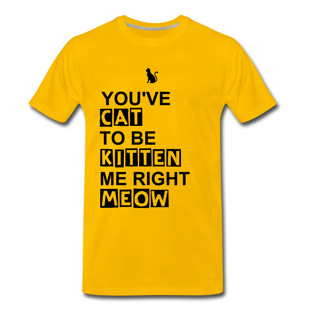 Kitten Me Right Meow - sun yellow