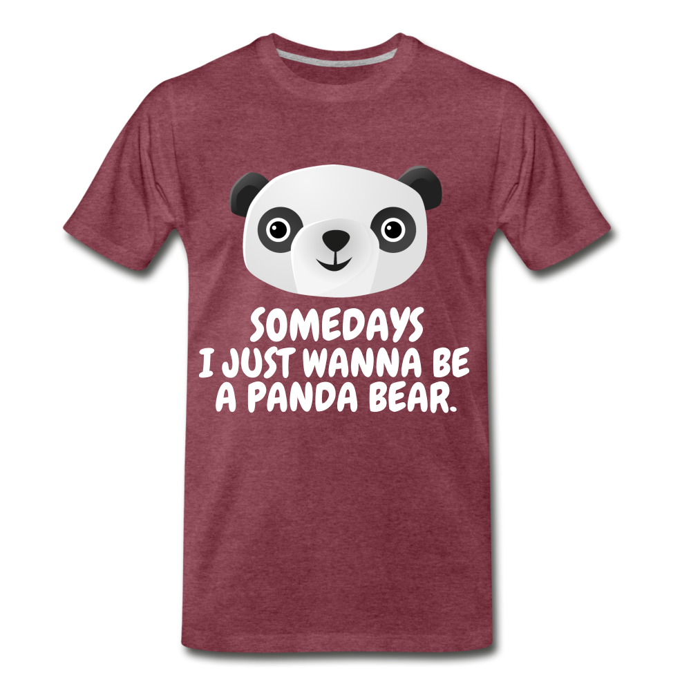 PANDA BEAR - heather burgundy