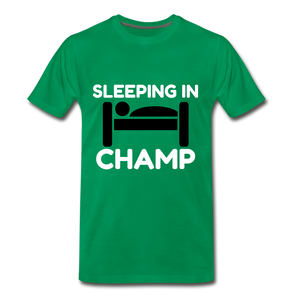 Sleeping in - kelly green