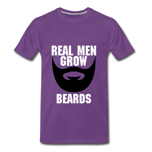 Real Men Grow Beards - purple
