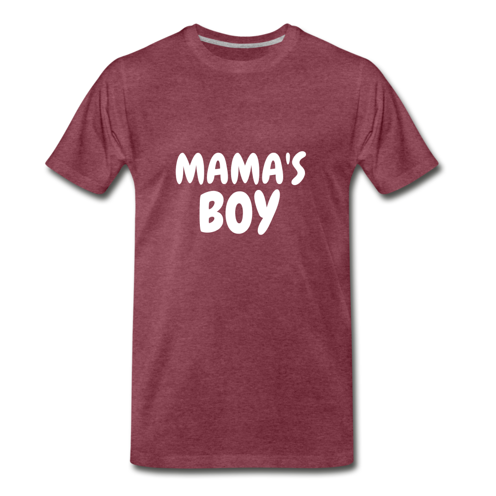 Mama's Boy - heather burgundy