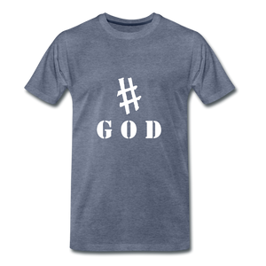 Hashtag GOD - heather blue