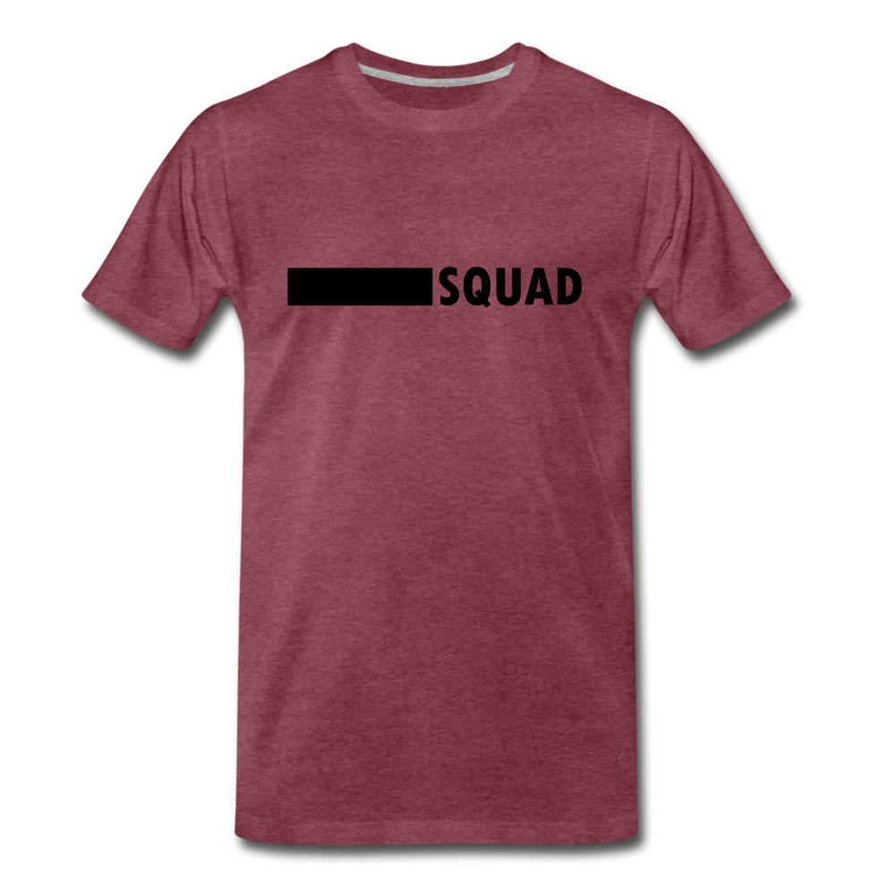 Squad Tee. - heather burgundy