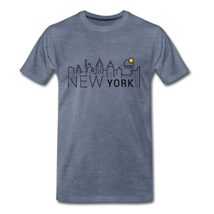NEW YORK SHINE - heather blue