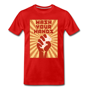 Wash your hands - red