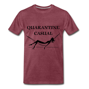 Quarantine Casual - heather burgundy