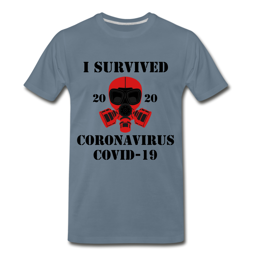 SURVIVED COVID-19 - steel blue