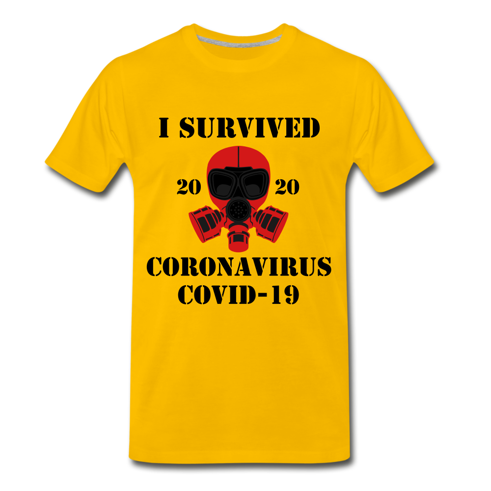 SURVIVED COVID-19 - sun yellow