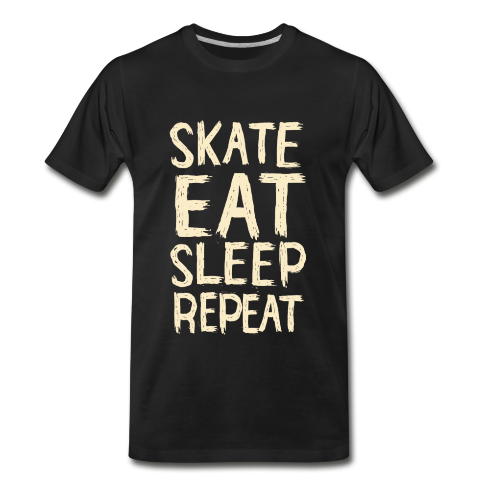 Skate, Eat, Sleep, Repeat - black