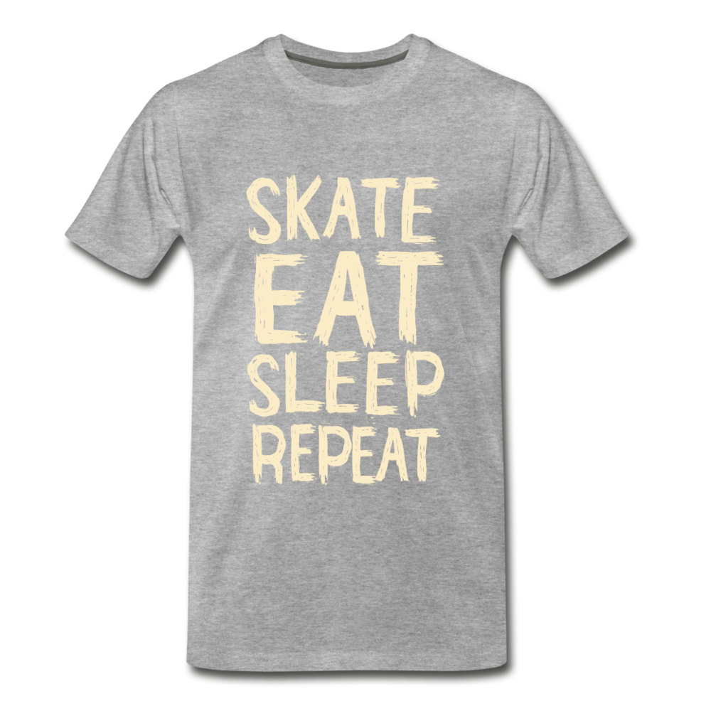 Skate, Eat, Sleep, Repeat - heather gray
