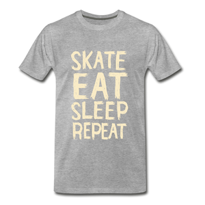 Skate, Eat, Sleep, Repeat - heather gray