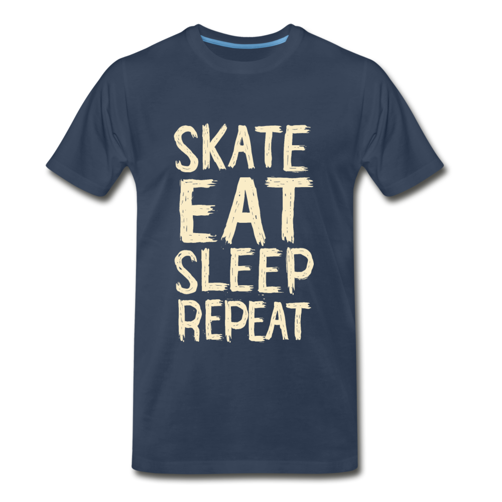 Skate, Eat, Sleep, Repeat - navy