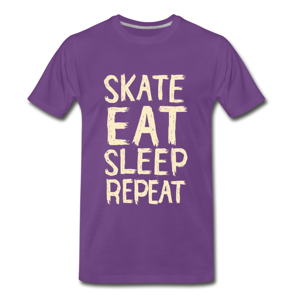 Skate, Eat, Sleep, Repeat - purple