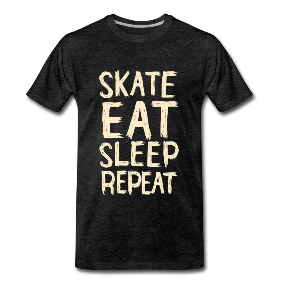 Skate, Eat, Sleep, Repeat - charcoal gray