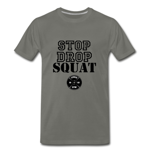 Stop, Drop, Squat - asphalt gray