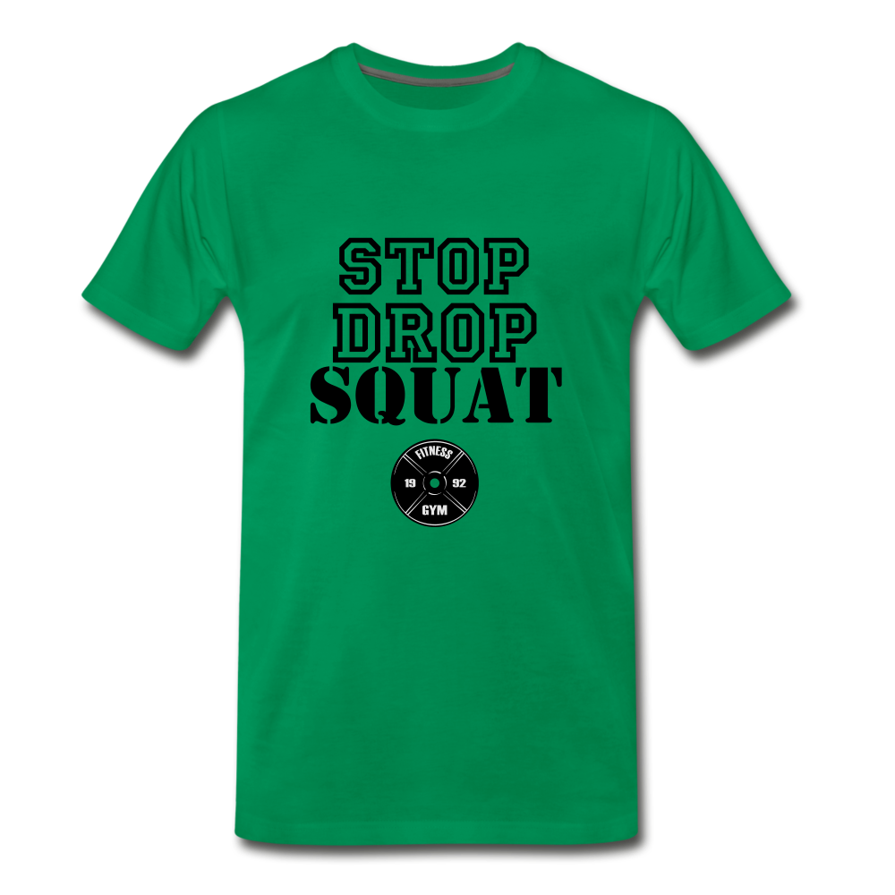 Stop, Drop, Squat - kelly green