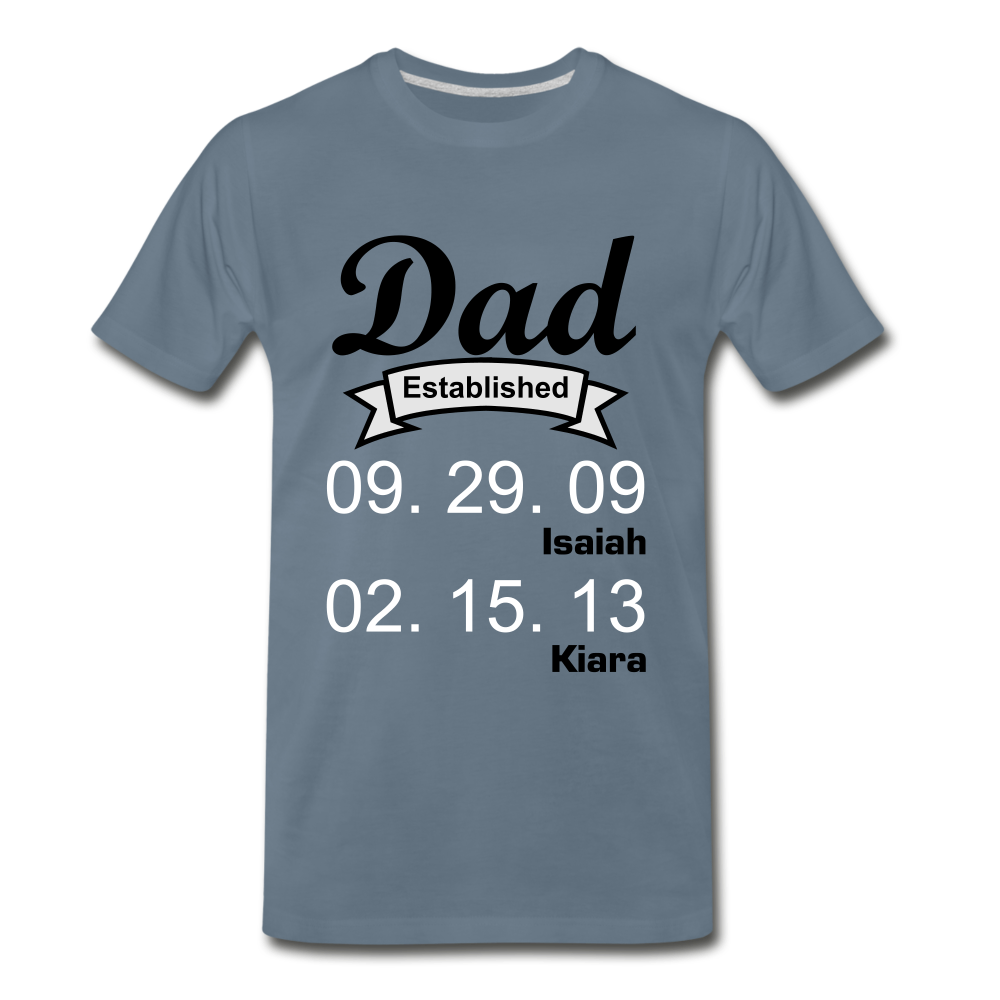 Fathers day Tee - steel blue