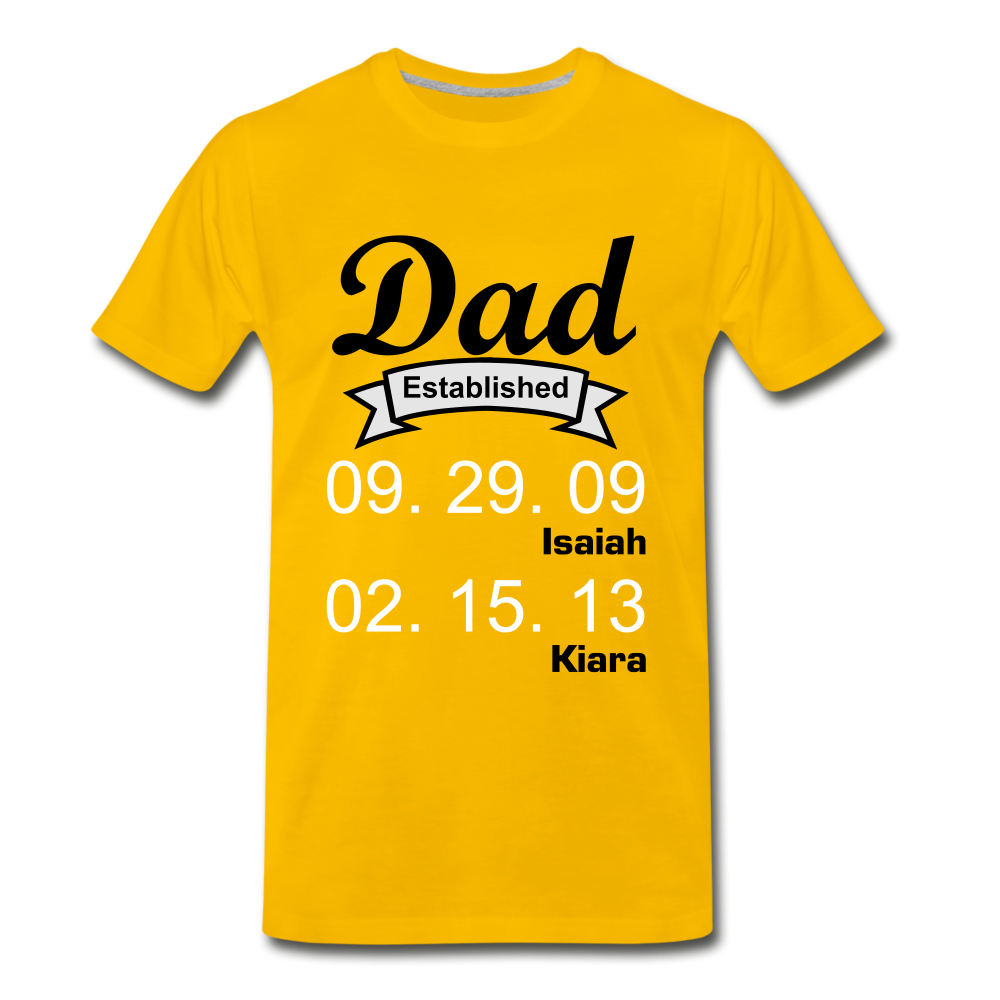 Fathers day Tee - sun yellow