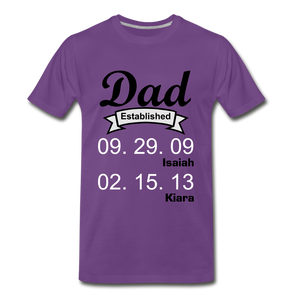 Fathers day Tee - purple