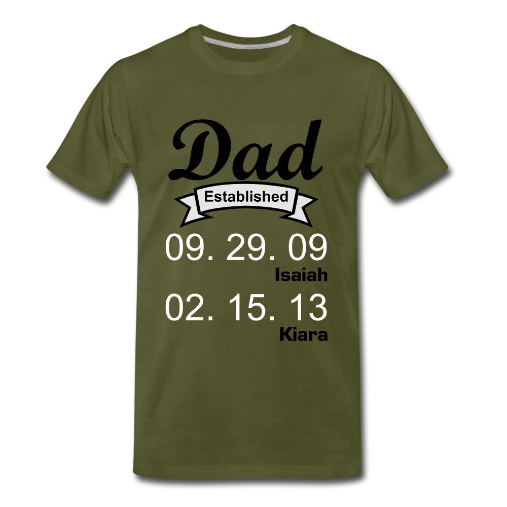 Fathers day Tee - olive green