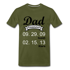 Fathers day Tee - olive green