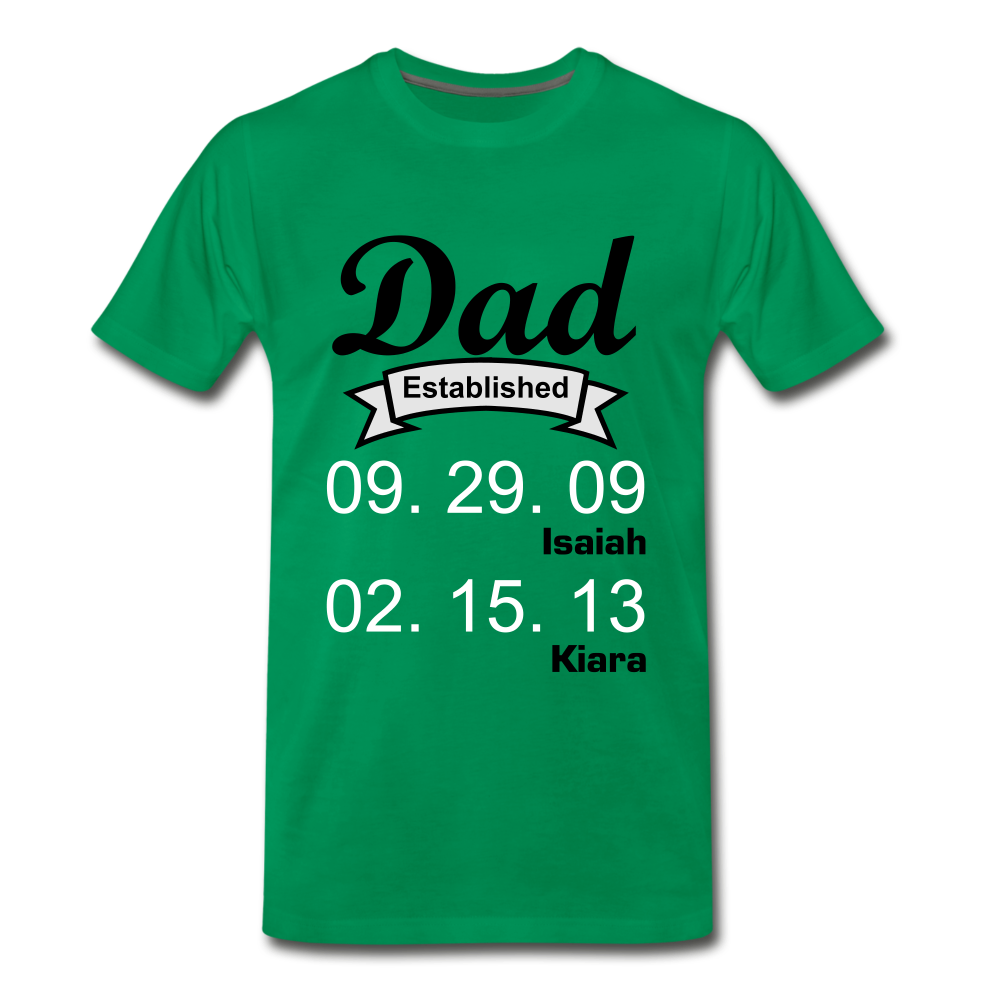 Fathers day Tee - kelly green