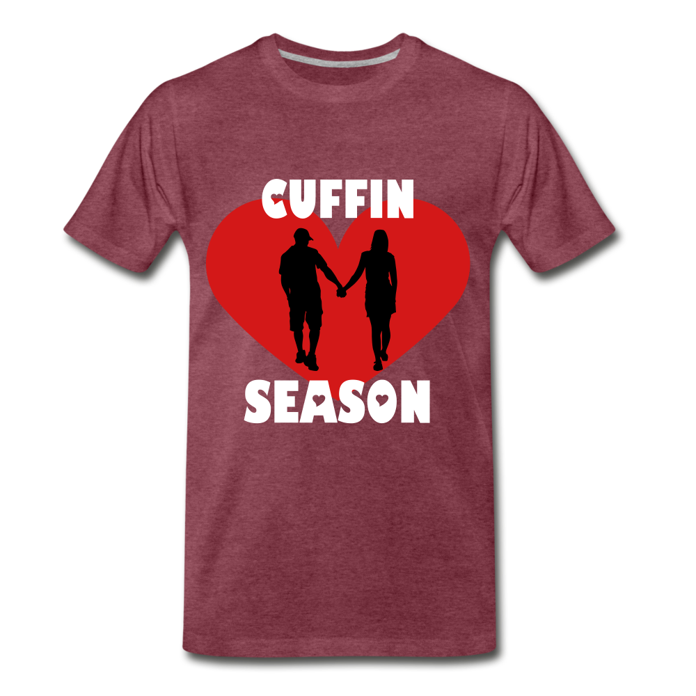 Cuffin Season - heather burgundy