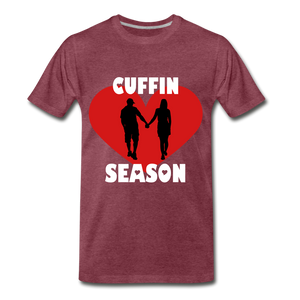 Cuffin Season - heather burgundy