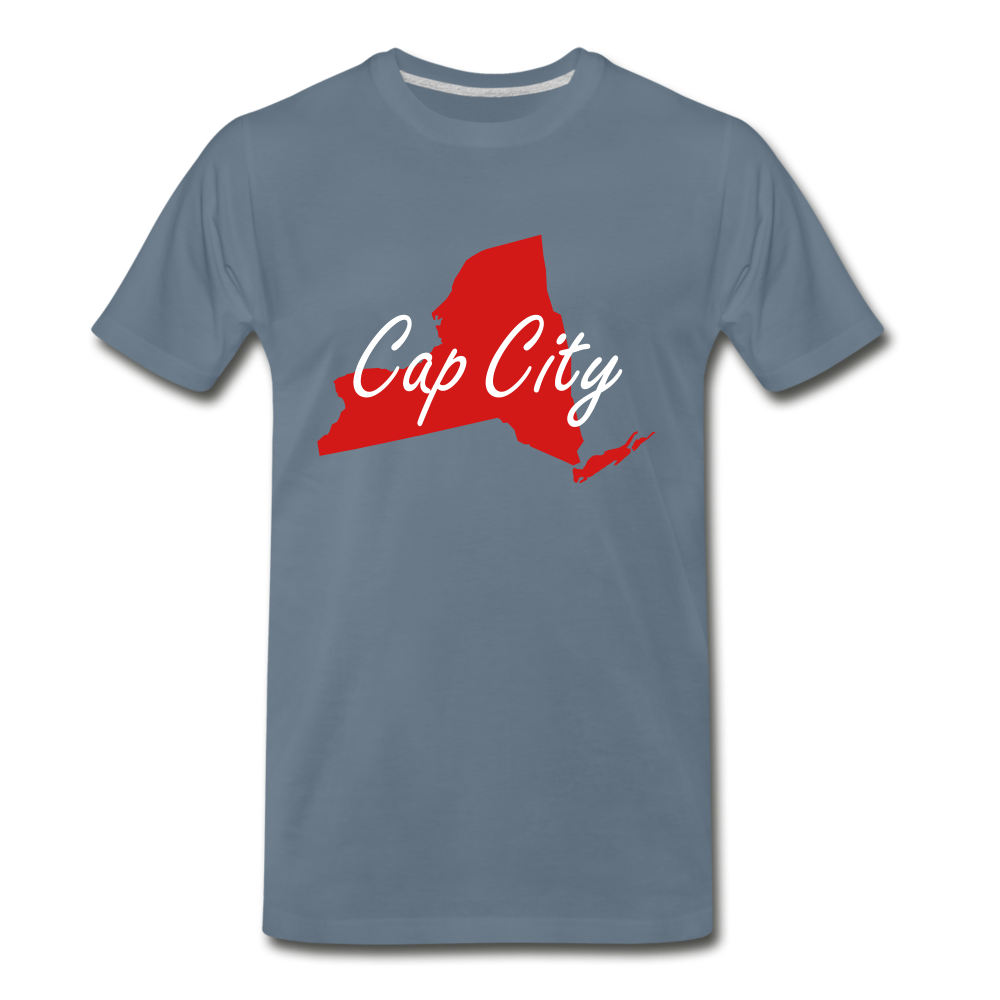 Cap City Tee - steel blue