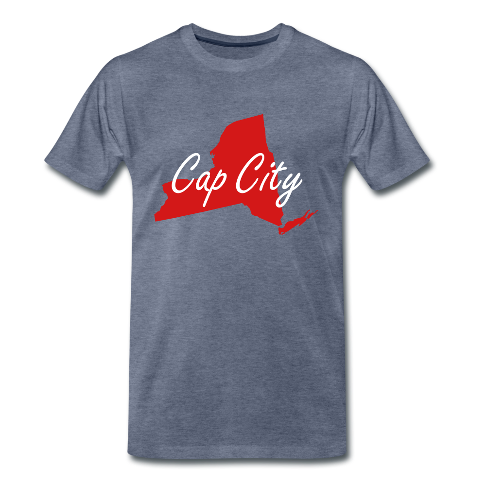 Cap City Tee - heather blue