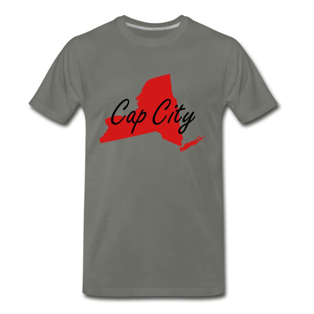 Cap City Tee. - asphalt gray