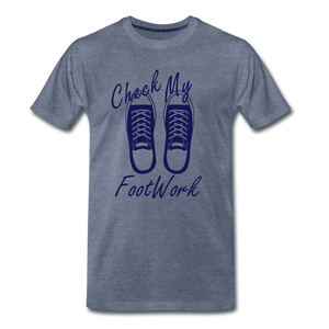 Check My Footwork - heather blue