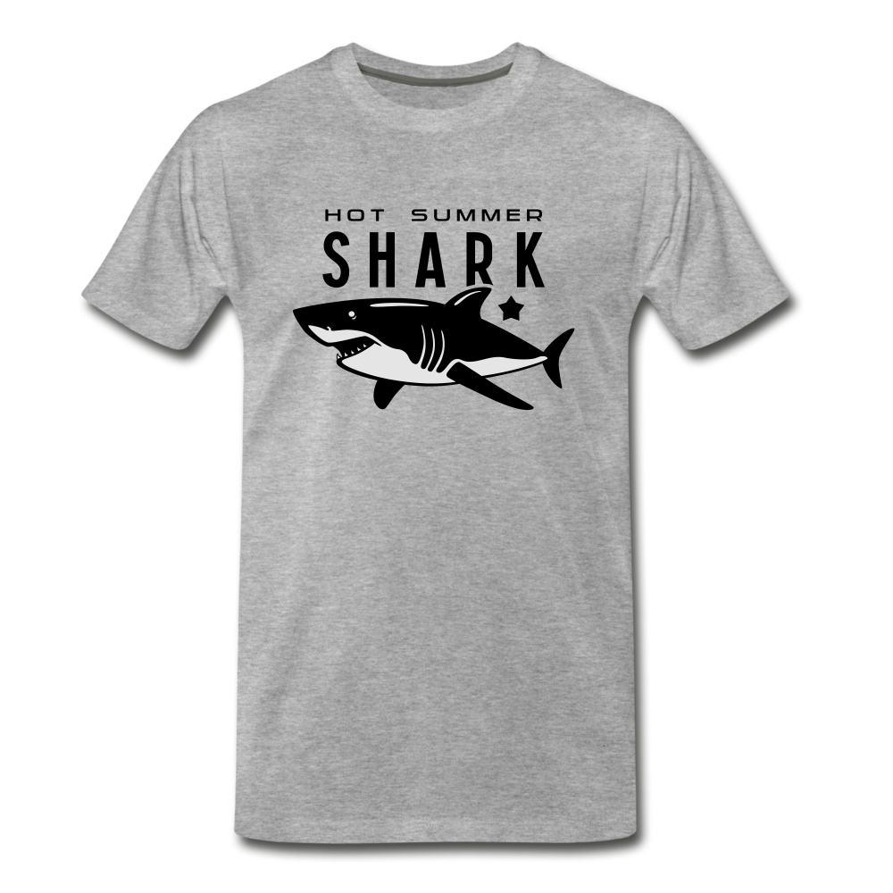 Hot Summer Shark - heather gray