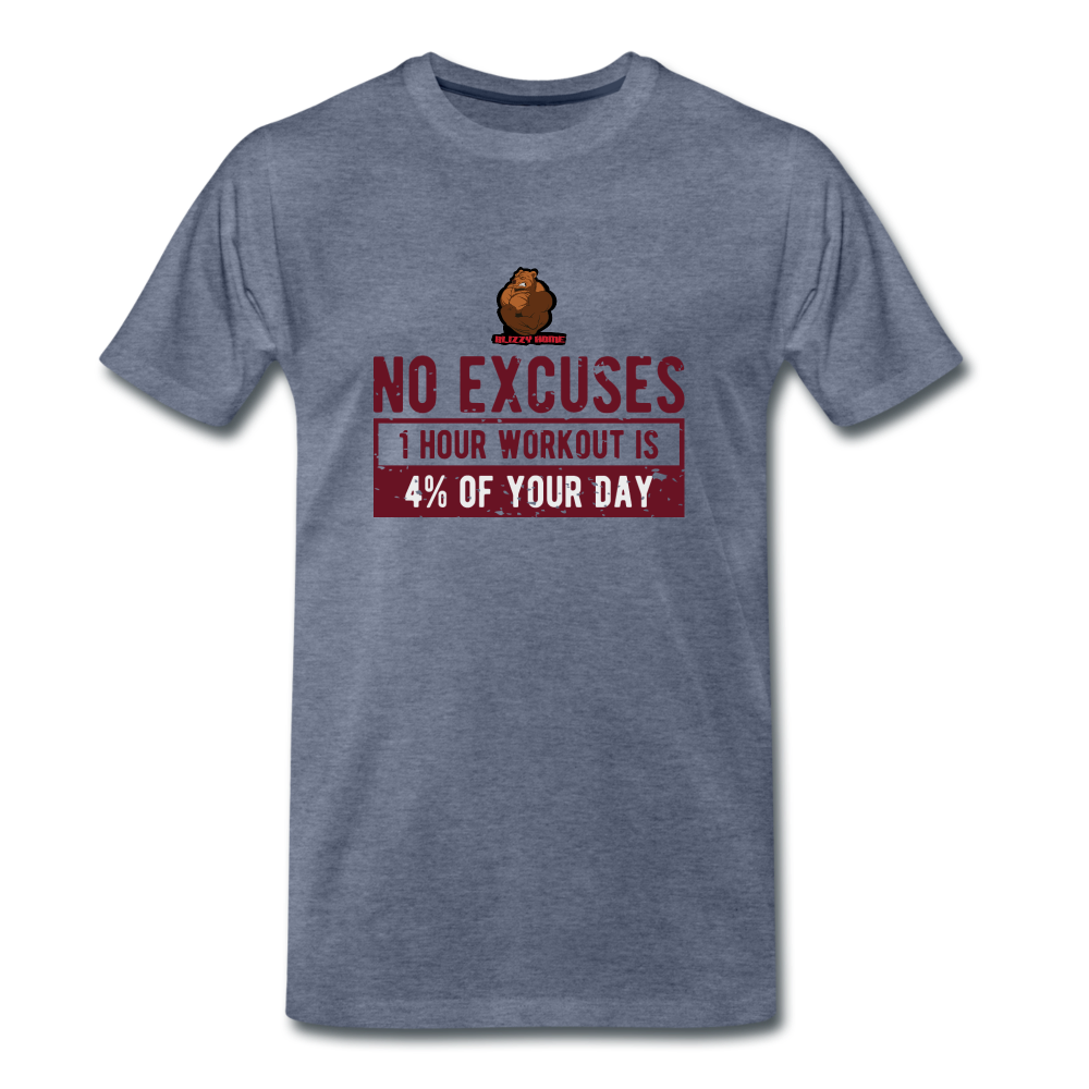 No Excuses, workout - heather blue