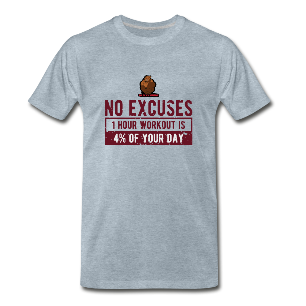 No Excuses, workout - heather ice blue