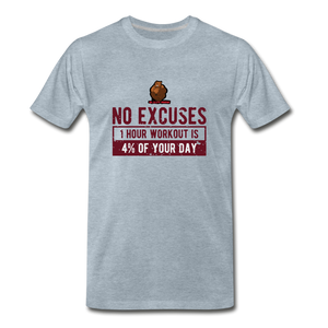 No Excuses, workout - heather ice blue