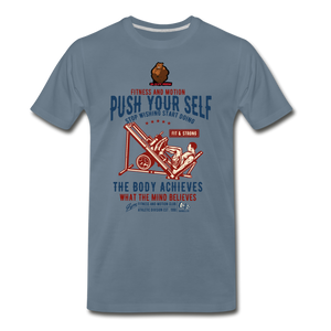 Push Your Self. - steel blue