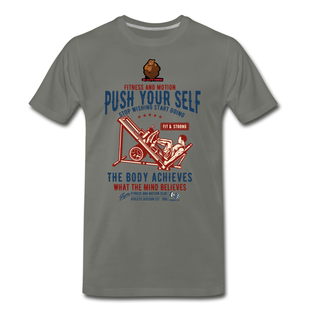 Push Your Self. - asphalt gray