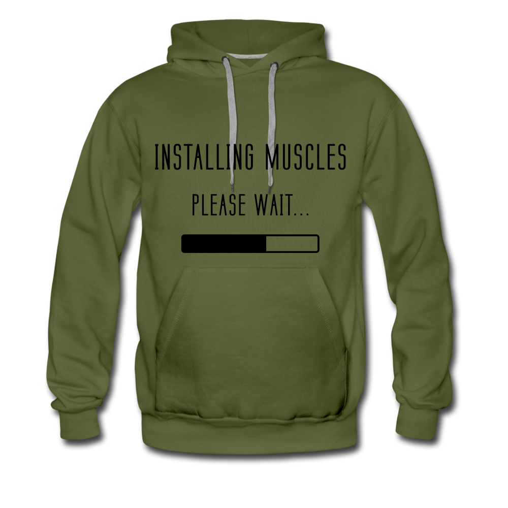 Installing muscles - olive green